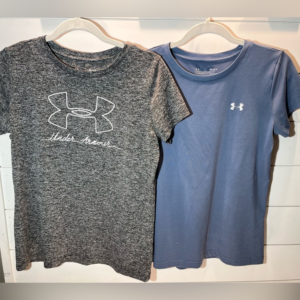 TWO under armour short sleeve shirts